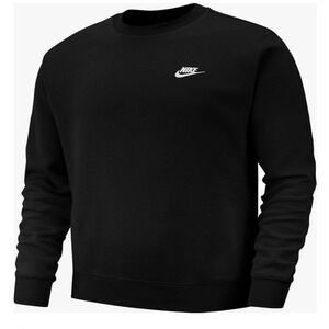 Nike Men's NSW Club Crew, Black/White, X-Large